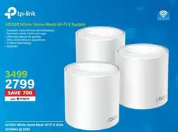 Incredible Connection Tp-link AX1500 Whole Home Mesh Wi-Fi 6 System offer