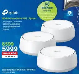 Incredible Connection Tp-link BE3600 Home Mesh WiFi 7 System offer
