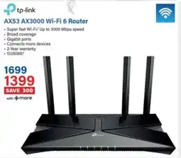 Incredible Connection Tp-link AX53 AX3000 Wi-Fi 6 Router offer