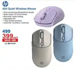 Incredible Connection Hp 400 Quiet Wireless Mouse offer
