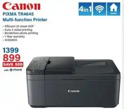 Incredible Connection Canon PIXMA TR4645 Multi-function Printer offer