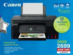 Incredible Connection Canon PIXMA G3470 MegaTank Printer offer