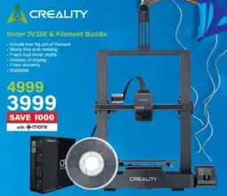Incredible Connection Creality Ender 3V3SE & Filament Bundle offer