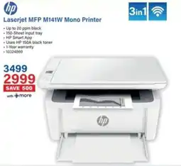 Incredible Connection Hp Laserjet MFP M141W Mono Printer offer