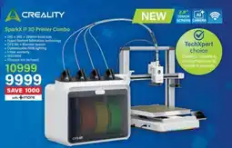 Incredible Connection Creality SparkX i7 3D Printer Combo offer