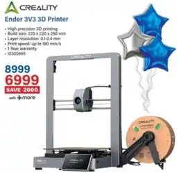 Incredible Connection Creality Ender 3V3 3D Printer offer