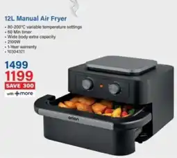 Incredible Connection Orion Manual Air Fryer offer
