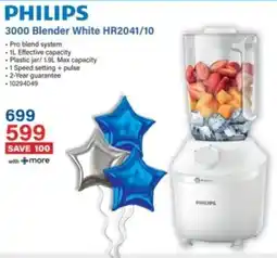 Incredible Connection Philips 3000 Blender White HR2041/10 offer