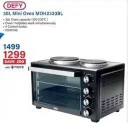 Incredible Connection Defy Mini Oven MOH2330BL offer