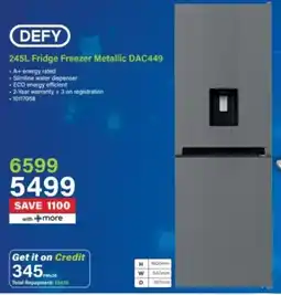Incredible Connection Defy Fridge Freezer Metallic offer