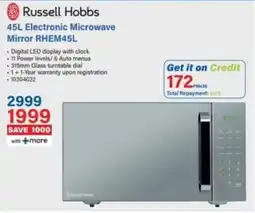 Incredible Connection Russell Hobbs Electronic Microwave Mirror offer