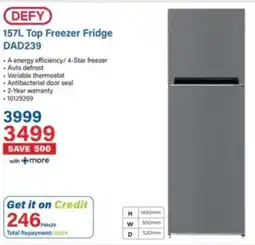 Incredible Connection Defy Top Freezer Fridge offer