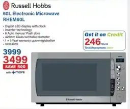 Incredible Connection Russell Hobbs Electronic Microwave offer