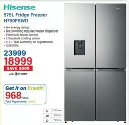 Incredible Connection Hisense Fridge Freezer offer