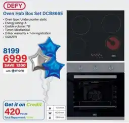 Incredible Connection Defy Oven Hob Box Set DCB866E offer
