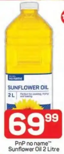 Pick n Pay PnP no name Sunflower Oil offer