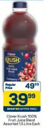 Pick n Pay Clover Krush 100% Fruit Juice Blend Assorted offer