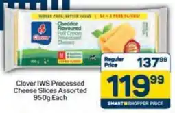 Pick n Pay Clover IWS Processed Cheese Slices Assorted offer