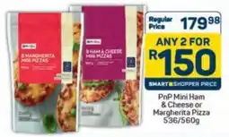 Pick n Pay PnP Mini Ham & Cheese or Margherita Pizza offer