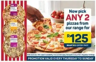 Pick n Pay Hypermarket Pizzas offer