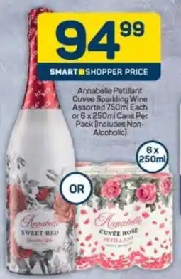 Pick n Pay Hypermarket Annabelle Petillant Cuvee Sparkling Wine Assorted or Cans offer