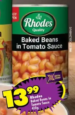 Shoprite Rhodes Baked Beans in Tomato Sauce offer