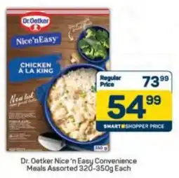 Pick n Pay Dr. Oetker Nice 'n Easy Convenience Meals Assorted offer
