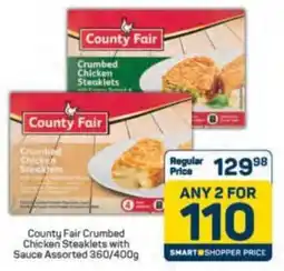 Pick n Pay County Fair Crumbed Chicken Steaklets with Sauce Assorted offer