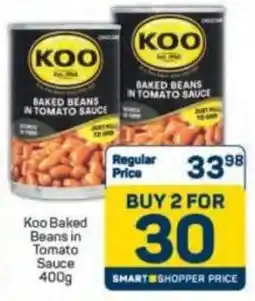 Pick n Pay Koo Baked Beans in Tomato Sauce offer