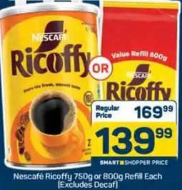 Pick n Pay Nescafé Ricoffy or Refill offer