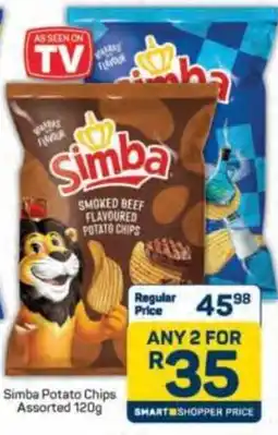 Pick n Pay Simba Potato Chips Assorted offer