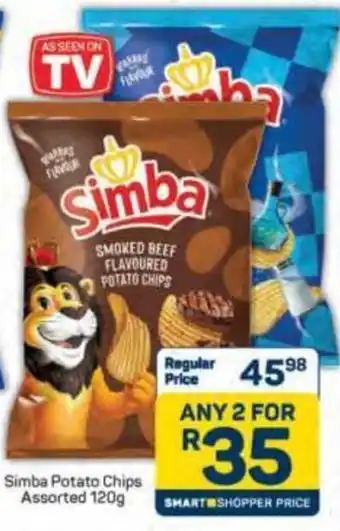 Pick n Pay Simba Potato Chips Assorted offer