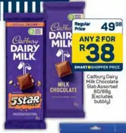Pick n Pay Cadbury Dairy Milk Chocolate Slab Assorted offer