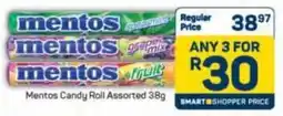 Pick n Pay Mentos Candy Roll Assorted offer