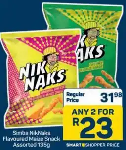 Pick n Pay Simba NikNaks Flavoured Maize Snack Assorted offer