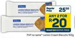 Pick n Pay PnP no name Lemon Cream Biscuits offer