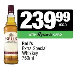 Spar Tops Bell’s Extra Special Whiskey 750ml offer