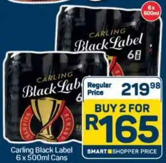 Pick n Pay Carling Black Label Cans offer