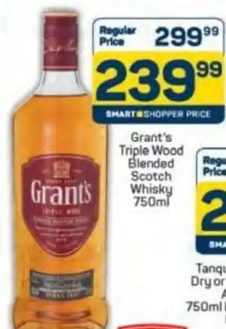 Pick n Pay Grant's Triple Wood Blended Scotch Whisky offer