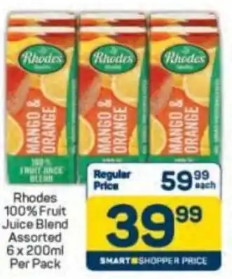 Pick n Pay Rhodes 100% Fruit Juice Blend Assorted offer