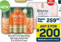 Pick n Pay Brutal Fruit Sparkling Spritzer Assorted Cans offer