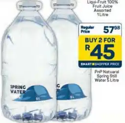 Pick n Pay PnP Natuaral Spring Still Water offer