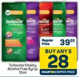 Pick n Pay Turbovite Vitality Alcohol Free Syrup offer