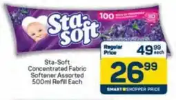 Pick n Pay Sta-Soft Concentrated Fabric Softener Assorted Refill offer