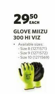 Gloves miizu 300 hi viz