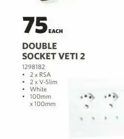 Double socket veti 2