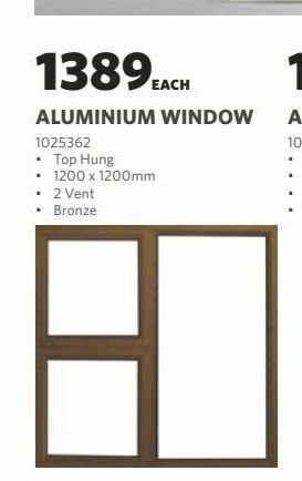 BUCO Aluminium windows offer