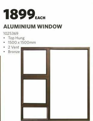 BUCO Aluminium windows offer