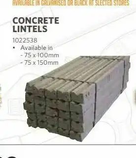 Concrete lintels