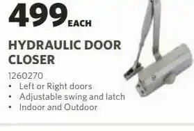 Hydraulic door closer